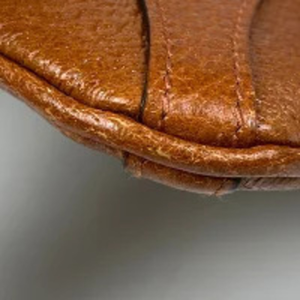 Gucci brown canvas GG shoulder studded bag Brown